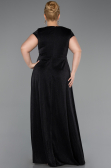 Long Black Plus Size Evening Gown ABU6363