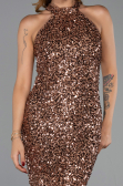 Long Copper Evening Dress ABU6404