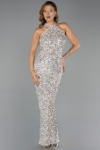 Long Beige Evening Dress ABU6404