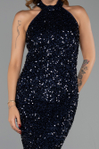 Long Navy Blue Evening Dress ABU6404