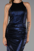 Long Navy Blue Evening Dress ABU6407