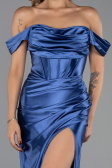 Indigo Long Evening Dress ABU3611