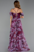 Long Plum Plus Size Evening Gown ABU6409