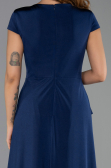 Long Navy Blue Formal Plus Size Dress ABU6410