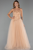 Long Gold Evening Dress ABU6412
