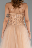 Long Gold Evening Dress ABU6412