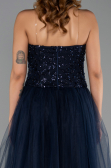 Long Navy Blue Evening Dress ABU6412