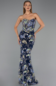 Long Navy Blue Evening Dress ABU6421