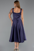 Midi Purple Satin Cocktail Dress ABK2586