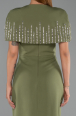 Long Olive Drab Evening Dress ABU5889