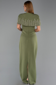 Long Olive Drab Evening Dress ABU5889