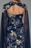Long Navy Blue Evening Dress ABU6424