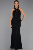 Long Black Dantelle Evening Dress ABU6425