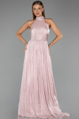 Long Powder Color Chiffon Prom Gown ABU6428