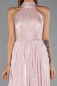 Long Powder Color Chiffon Prom Gown ABU6428