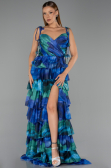 Long Sax Blue Evening Dress ABU6430