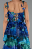 Long Sax Blue Evening Dress ABU6430