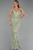 Long Mint Mermaid Evening Gown ABU6516
