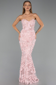 Long Powder Color Mermaid Evening Gown ABU6432