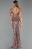 Long Copper Beaded Evening Dress ABU6433
