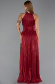 Long Burgundy Chiffon Evening Dress ABU6437