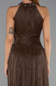 Long Brown Chiffon Evening Dress ABU6437