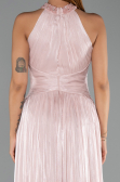 Long Powder Color Chiffon Evening Dress ABU6437