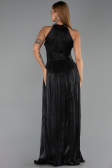 Long Black Chiffon Evening Dress ABU6437
