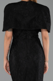 Long Black Dantelle Evening Dress ABU6438