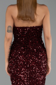 Long Burgundy Evening Dress ABU6439