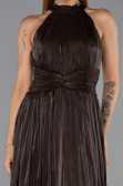 Long Brown Chiffon Evening Dress ABU6441