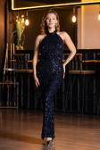 Long Navy Blue Evening Dress ABU6404