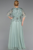 Long Mint Plus Size Evening Gown ABU6489