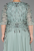 Long Mint Plus Size Evening Gown ABU6489