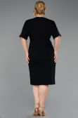 Midi Black Plus Size Cocktail Dress ABK2678