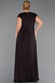 Long Brown Formal Plus Size Dress ABU6410
