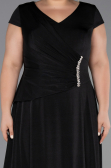 Long Black Formal Plus Size Dress ABU6410