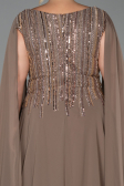 Long Mink Chiffon Plus Size Evening Gown ABU6435
