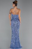 Long Indigo Scaly Evening Dress ABU6498