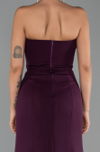 Long Plum Mermaid Prom Dress ABU6526