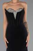 Long Black Mermaid Prom Dress ABU6526