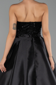 Long Black Beaded Evening Dress ABU5511