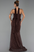 Long Brown Dantelle Evening Dress ABU6487