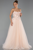 Long Salmon Evening Dress ABU6523