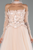 Long Salmon Evening Dress ABU6523