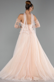 Long Salmon Evening Dress ABU6523