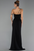 Long Black Chiffon Evening Dress ABU6500