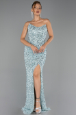 Long Mint Scaly Evening Dress ABU6503