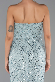Long Mint Scaly Evening Dress ABU6503