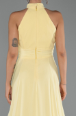 Long Yellow Chiffon Prom Gown ABU6506